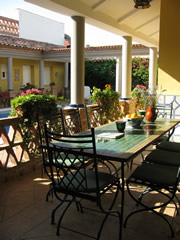 covered eating area