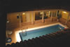 Plaza Andalucia - CASA UNO ~ Pool and outdoor eating area by night